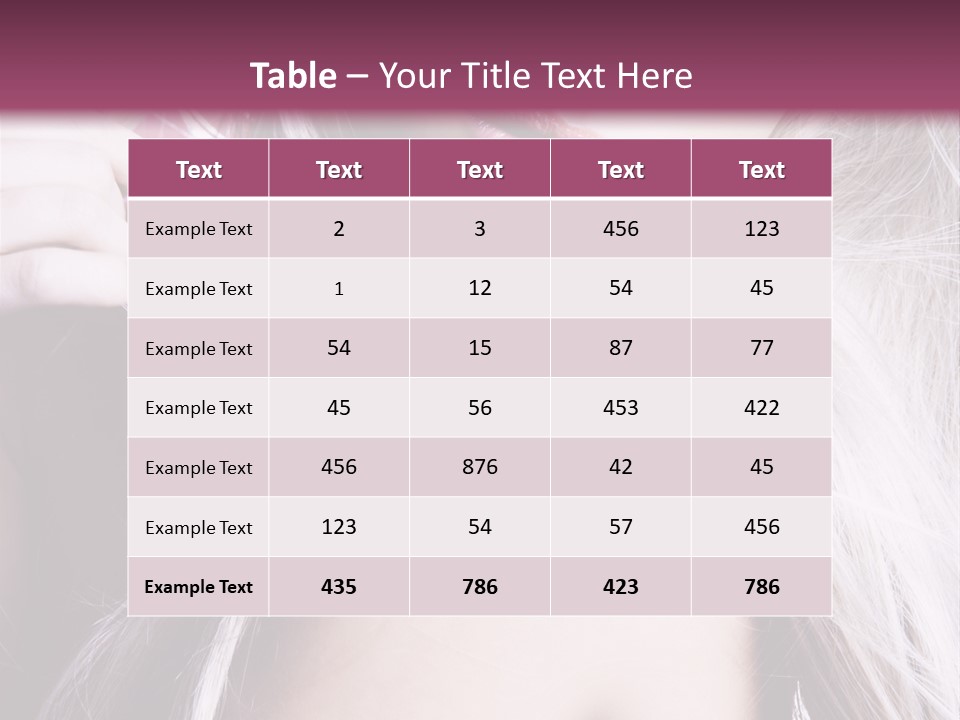 Woman Female Model PowerPoint Template