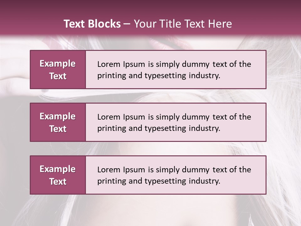 Woman Female Model PowerPoint Template