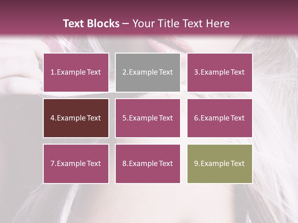 Woman Female Model PowerPoint Template