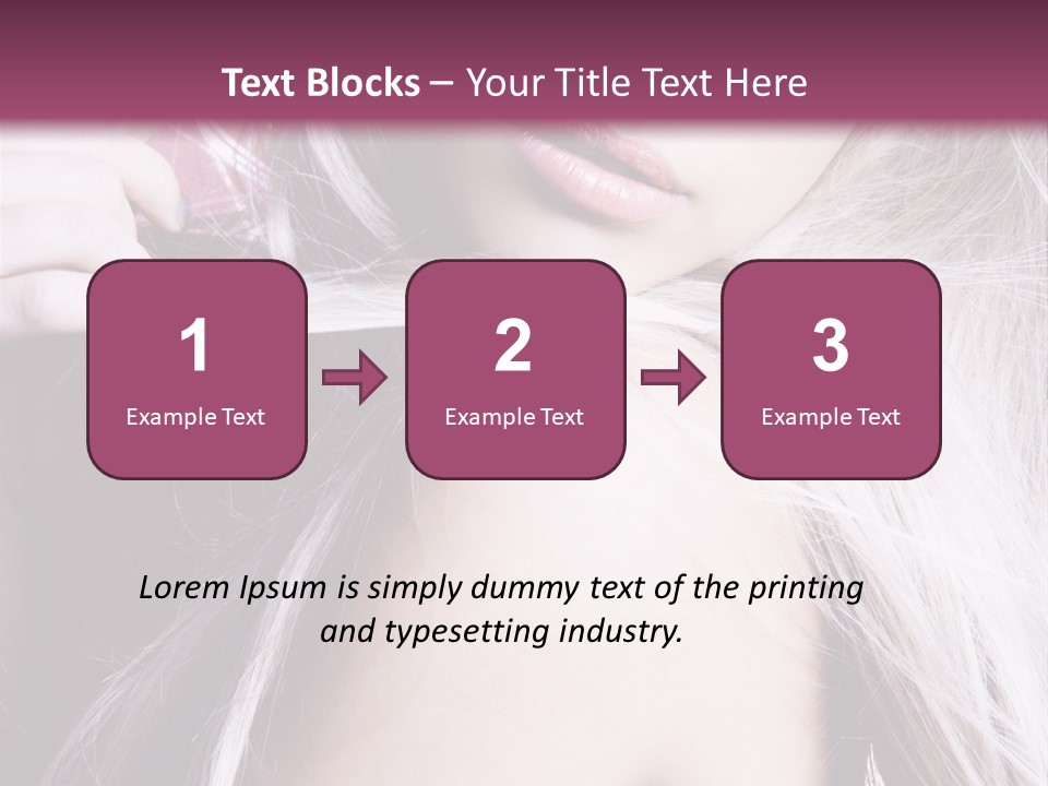 Woman Female Model PowerPoint Template