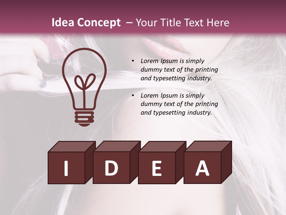 Woman Female Model PowerPoint Template
