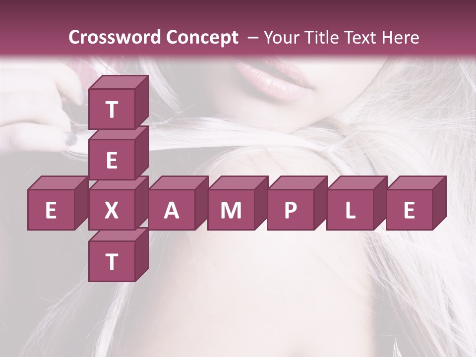 Woman Female Model PowerPoint Template