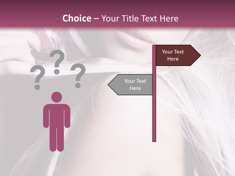 Woman Female Model PowerPoint Template