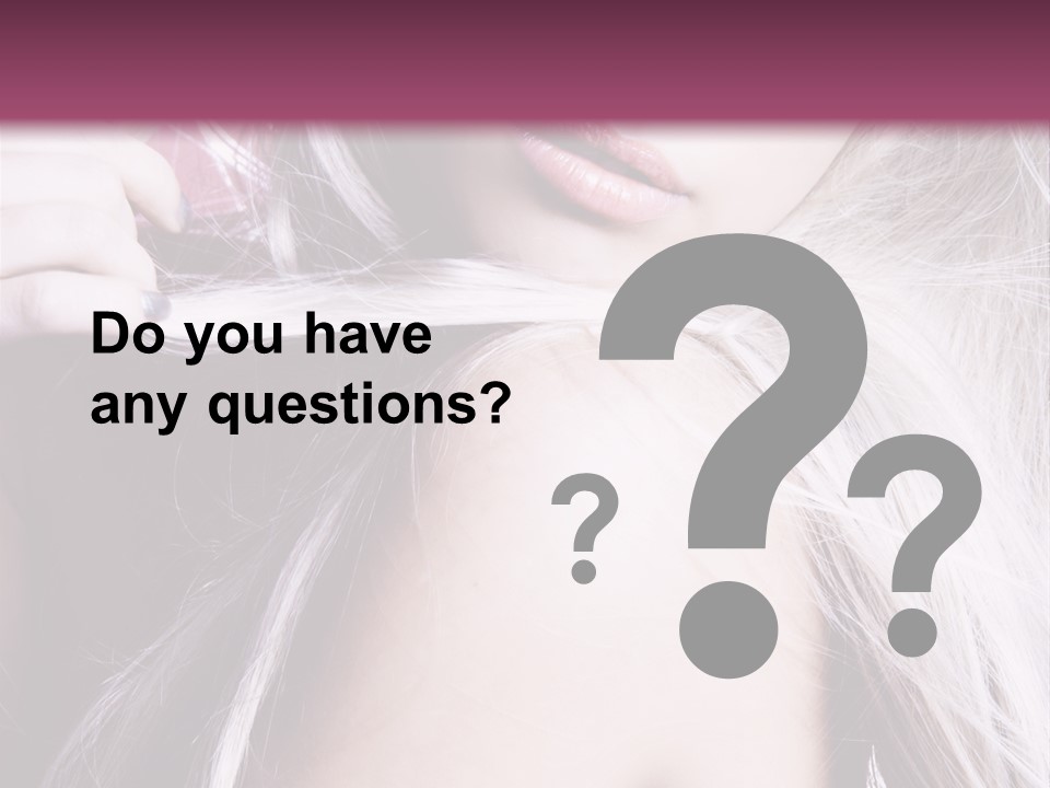 Woman Female Model PowerPoint Template