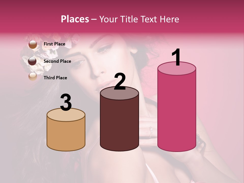 Clean Model Long Hair PowerPoint Template