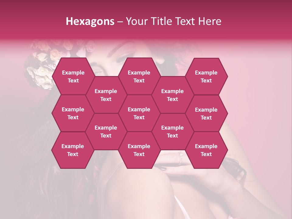 Clean Model Long Hair PowerPoint Template