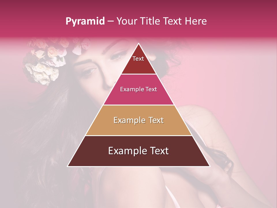 Clean Model Long Hair PowerPoint Template