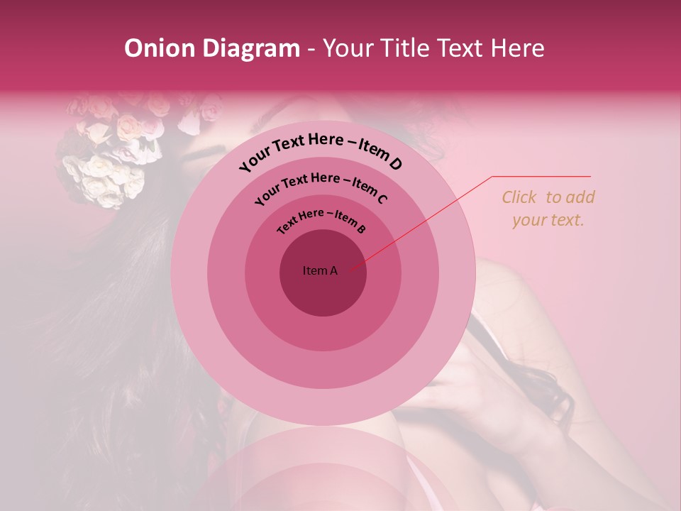 Clean Model Long Hair PowerPoint Template