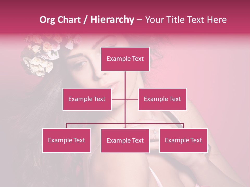 Clean Model Long Hair PowerPoint Template