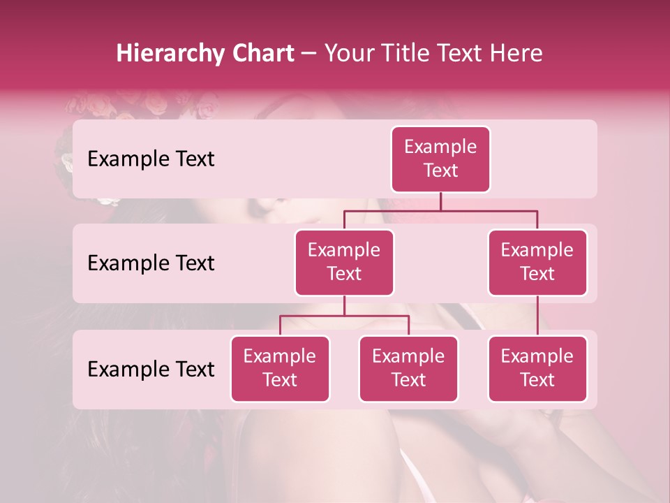 Clean Model Long Hair PowerPoint Template