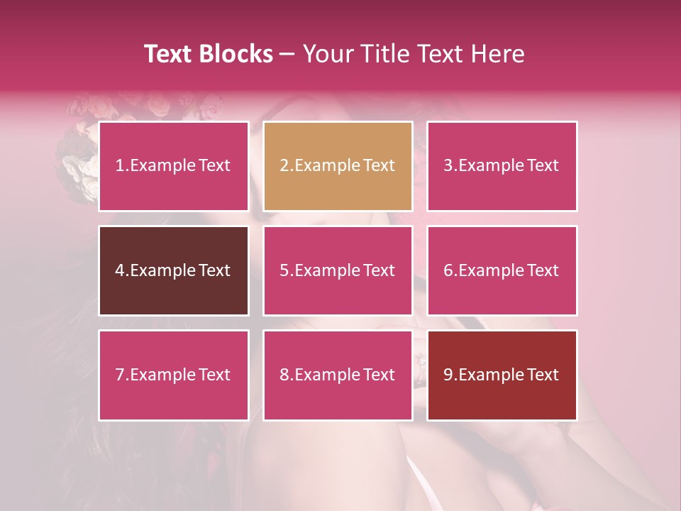 Clean Model Long Hair PowerPoint Template