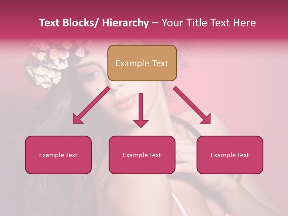 Clean Model Long Hair PowerPoint Template