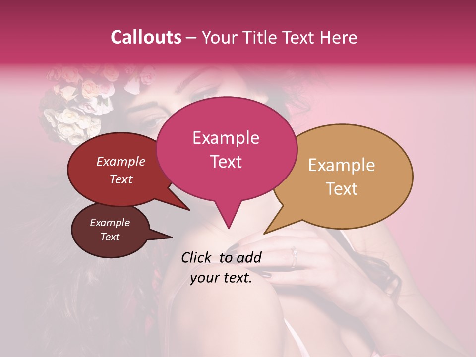 Clean Model Long Hair PowerPoint Template