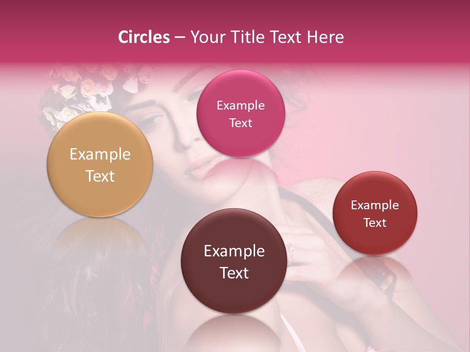 Clean Model Long Hair PowerPoint Template