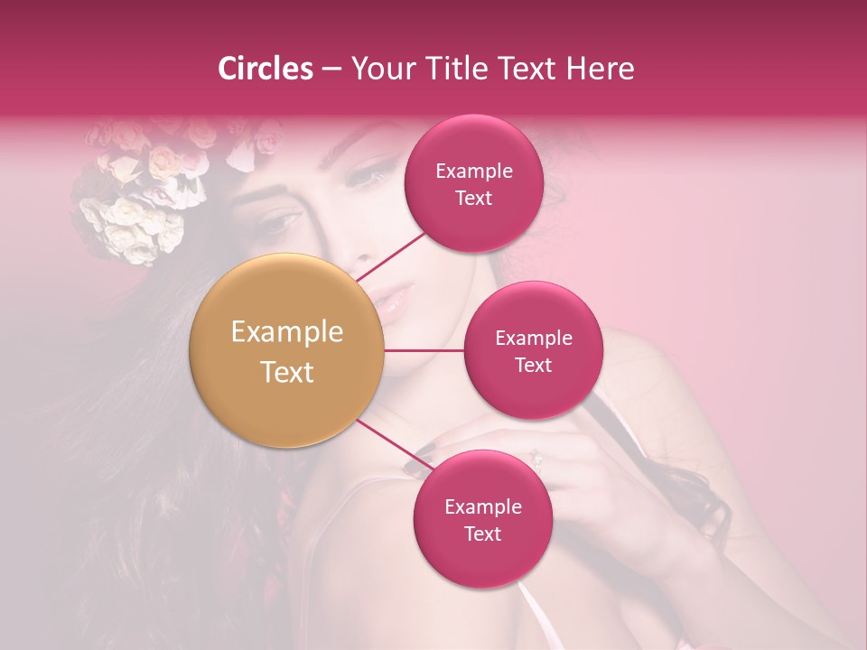 Clean Model Long Hair PowerPoint Template