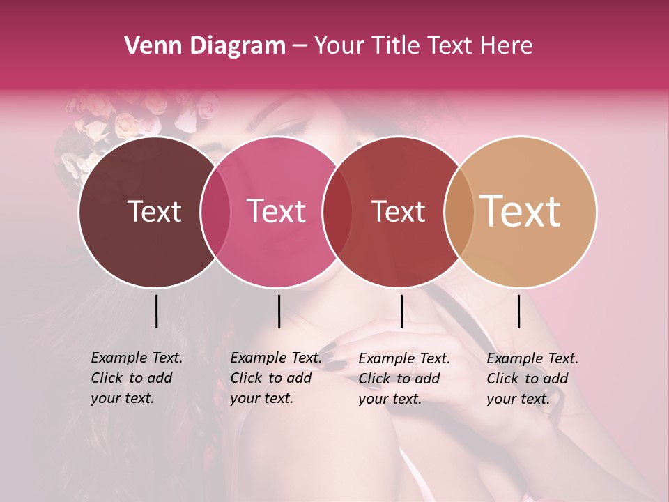 Clean Model Long Hair PowerPoint Template