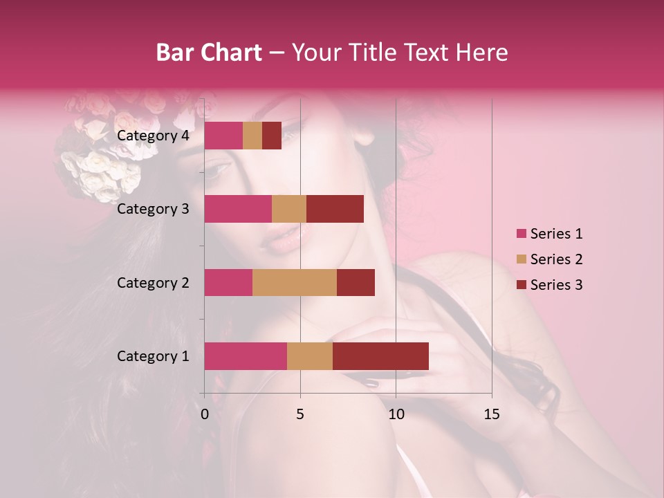 Clean Model Long Hair PowerPoint Template