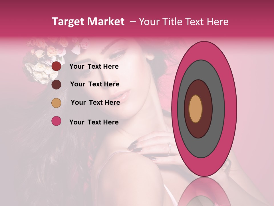 Clean Model Long Hair PowerPoint Template