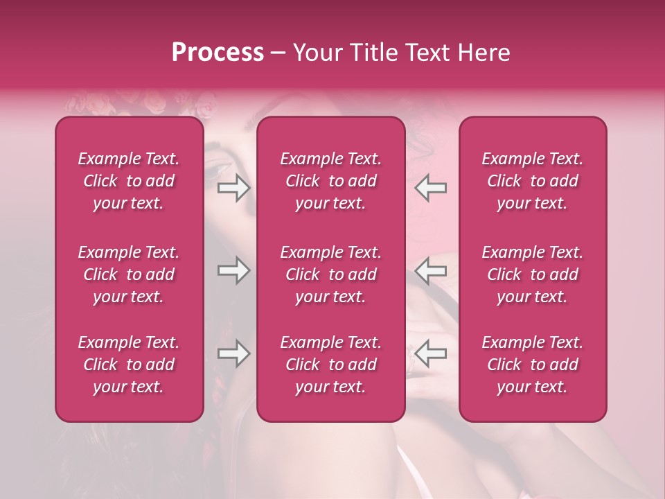 Clean Model Long Hair PowerPoint Template