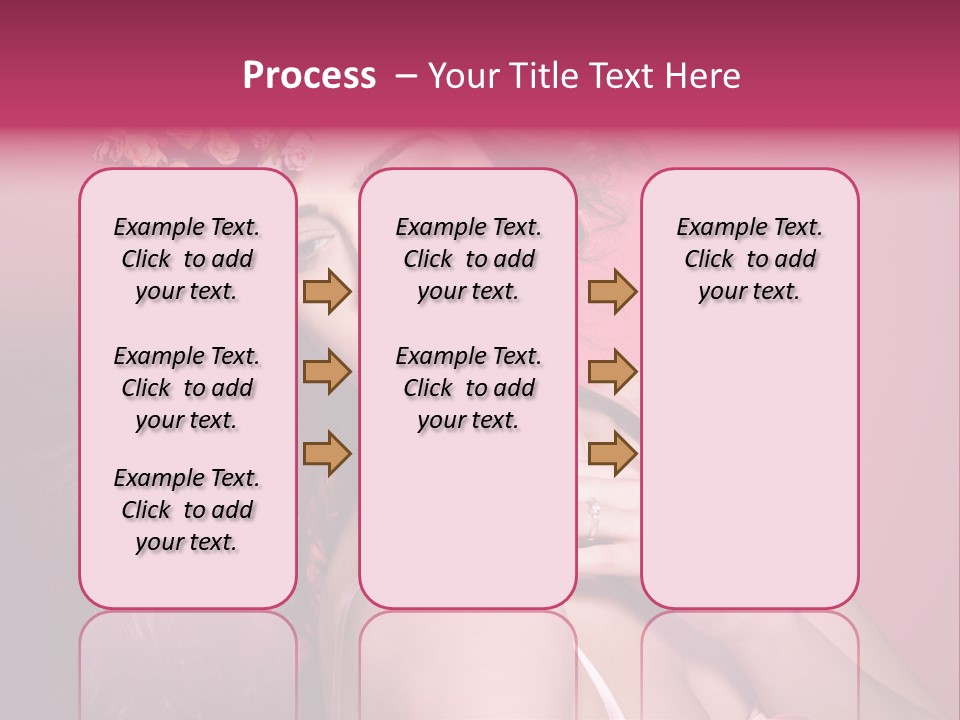 Clean Model Long Hair PowerPoint Template