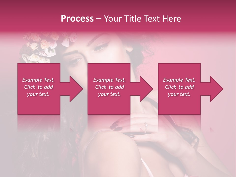 Clean Model Long Hair PowerPoint Template