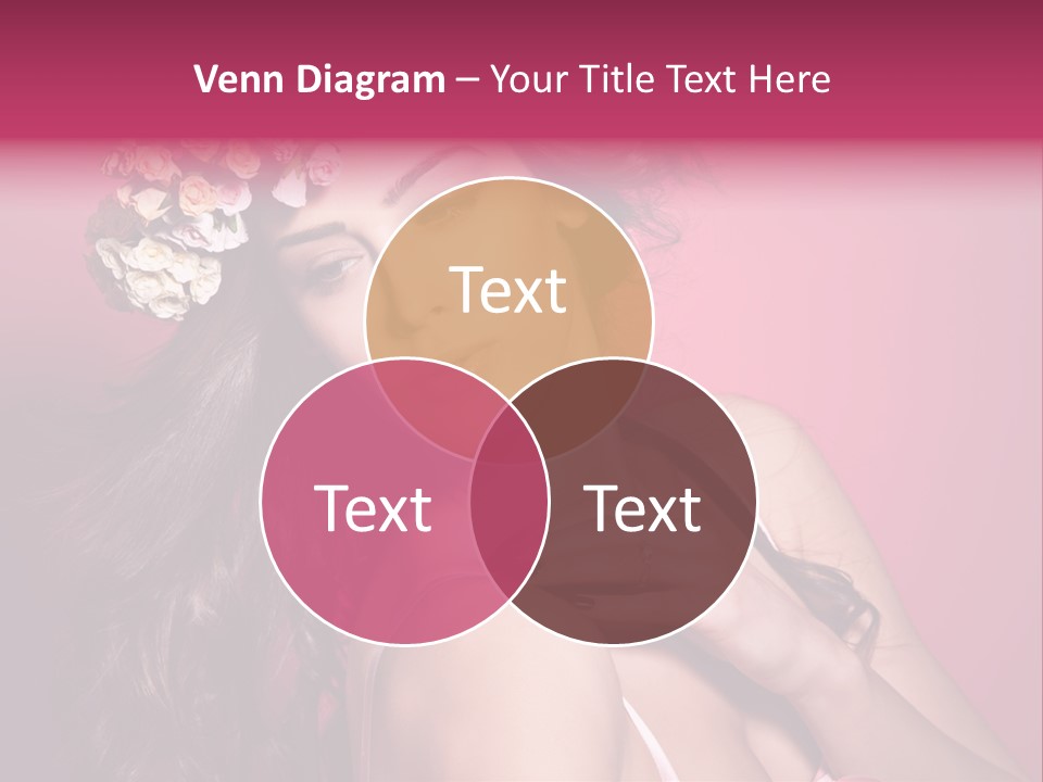 Clean Model Long Hair PowerPoint Template