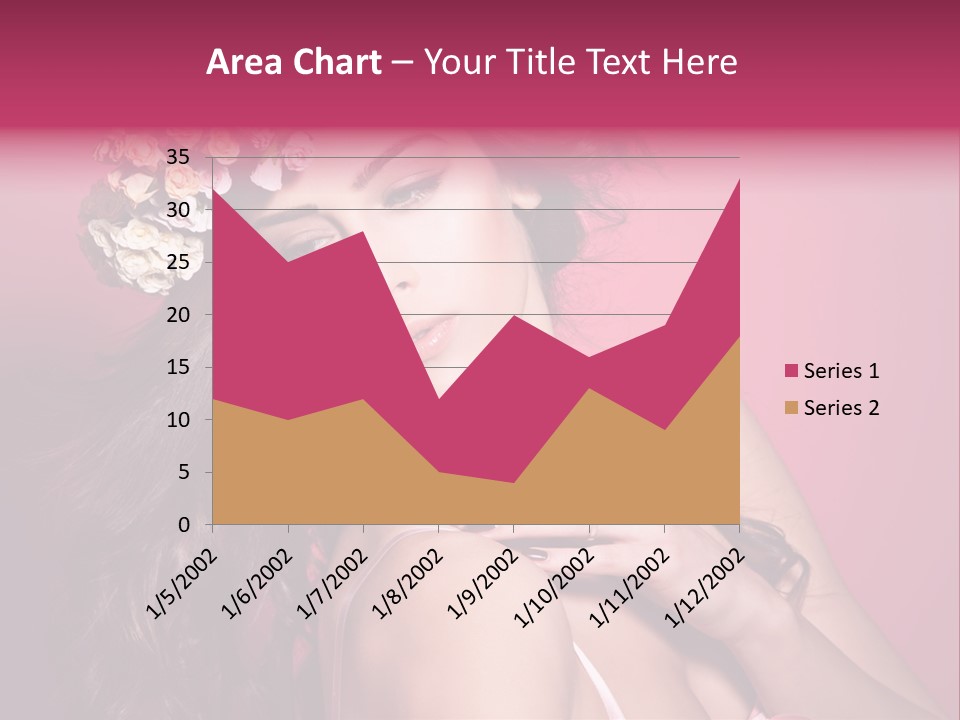 Clean Model Long Hair PowerPoint Template