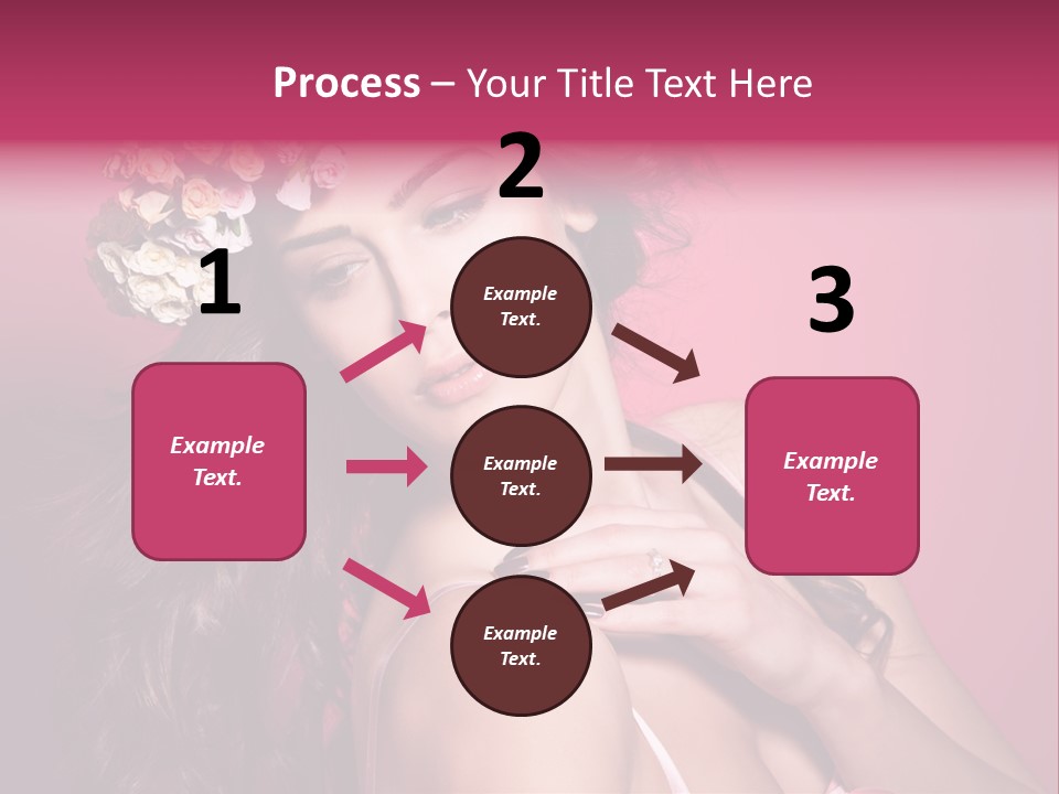 Clean Model Long Hair PowerPoint Template