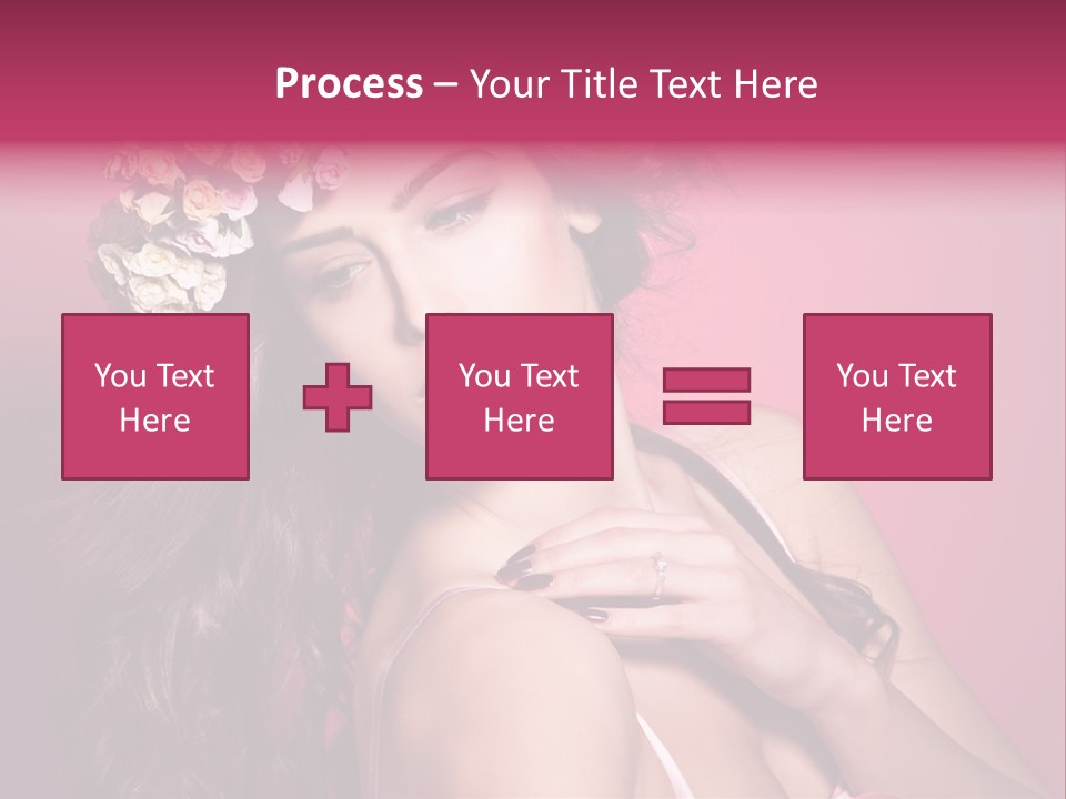 Clean Model Long Hair PowerPoint Template