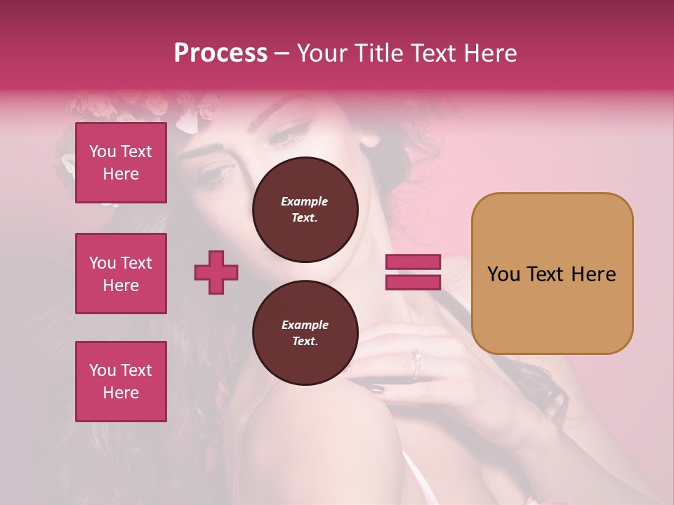 Clean Model Long Hair PowerPoint Template