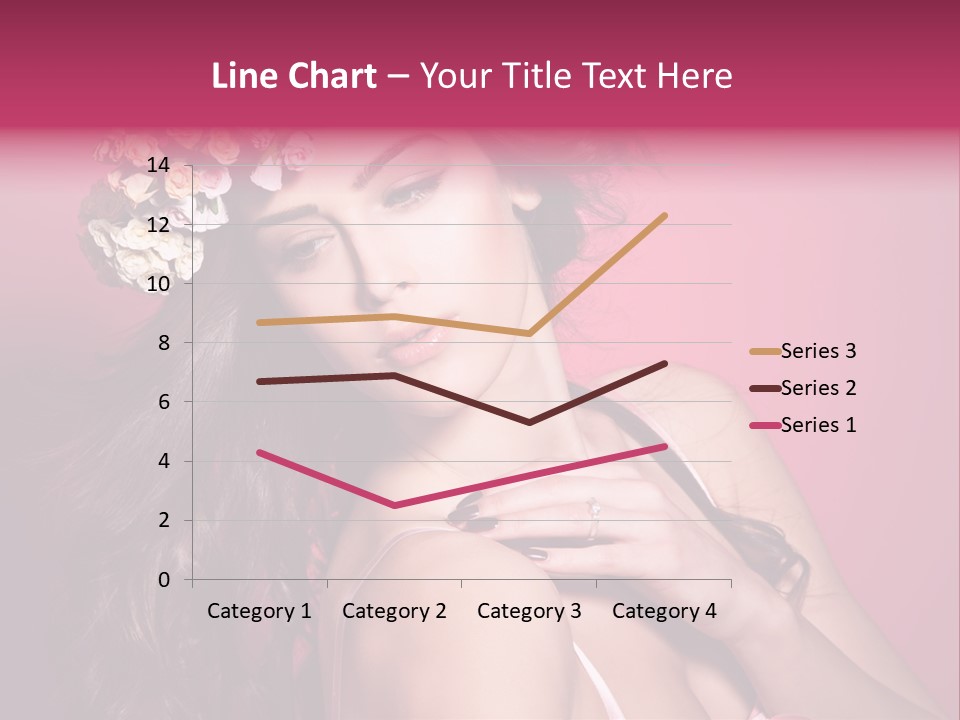 Clean Model Long Hair PowerPoint Template