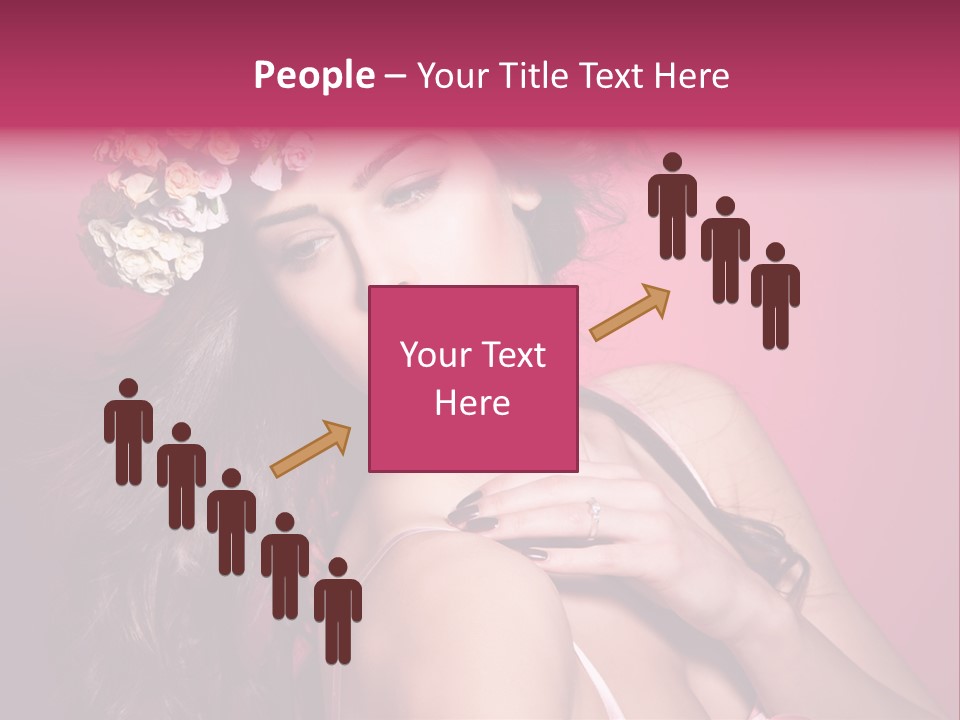 Clean Model Long Hair PowerPoint Template