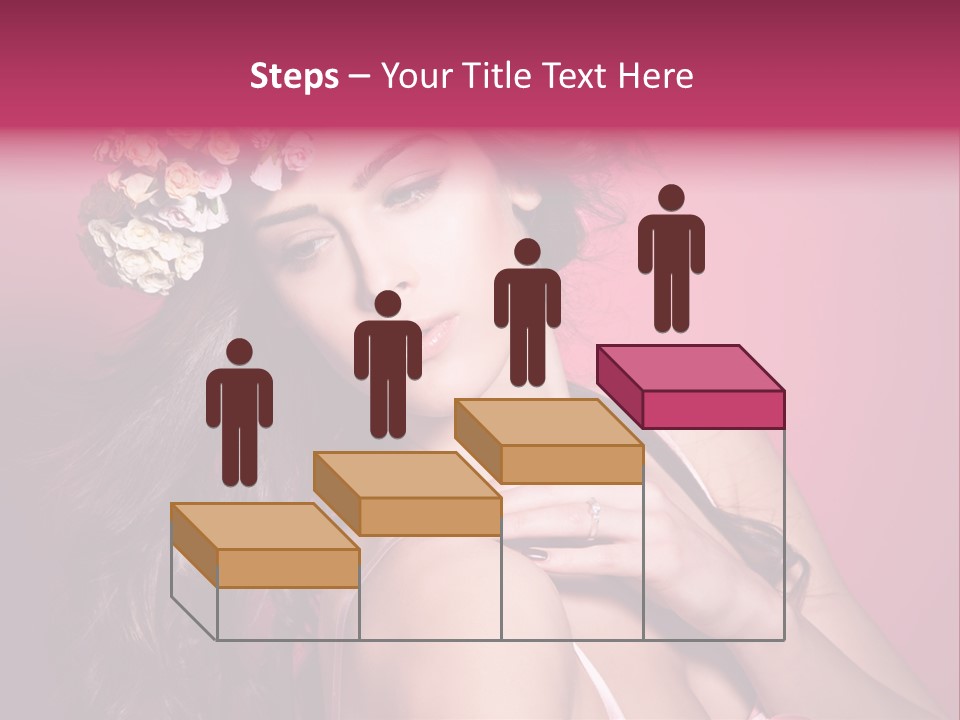 Clean Model Long Hair PowerPoint Template