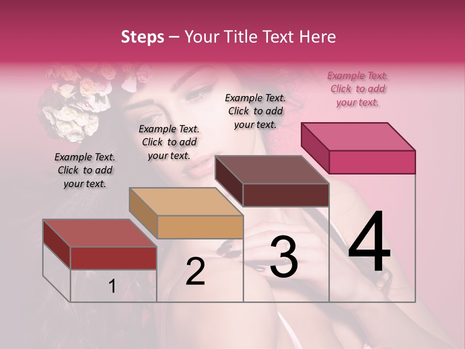 Clean Model Long Hair PowerPoint Template