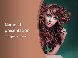 Visagist Farbe Festlich PowerPoint Template