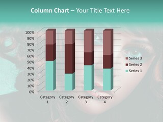 Knallig Portrait Hochsteckfrisur PowerPoint Template