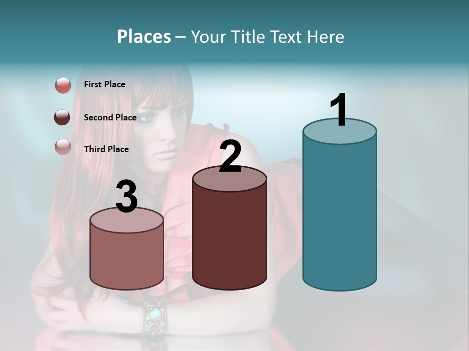 Pretty Stil Spiegel PowerPoint Template