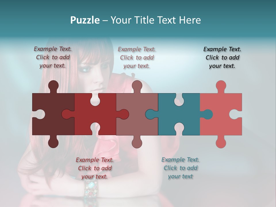 Pretty Stil Spiegel PowerPoint Template