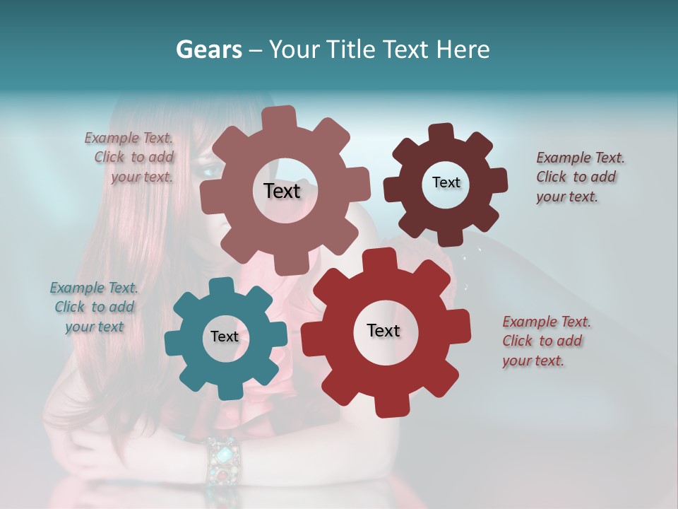 Pretty Stil Spiegel PowerPoint Template