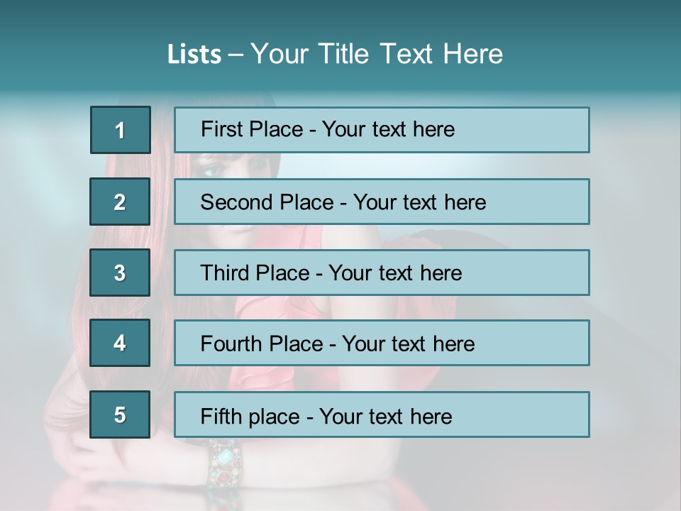 Pretty Stil Spiegel PowerPoint Template