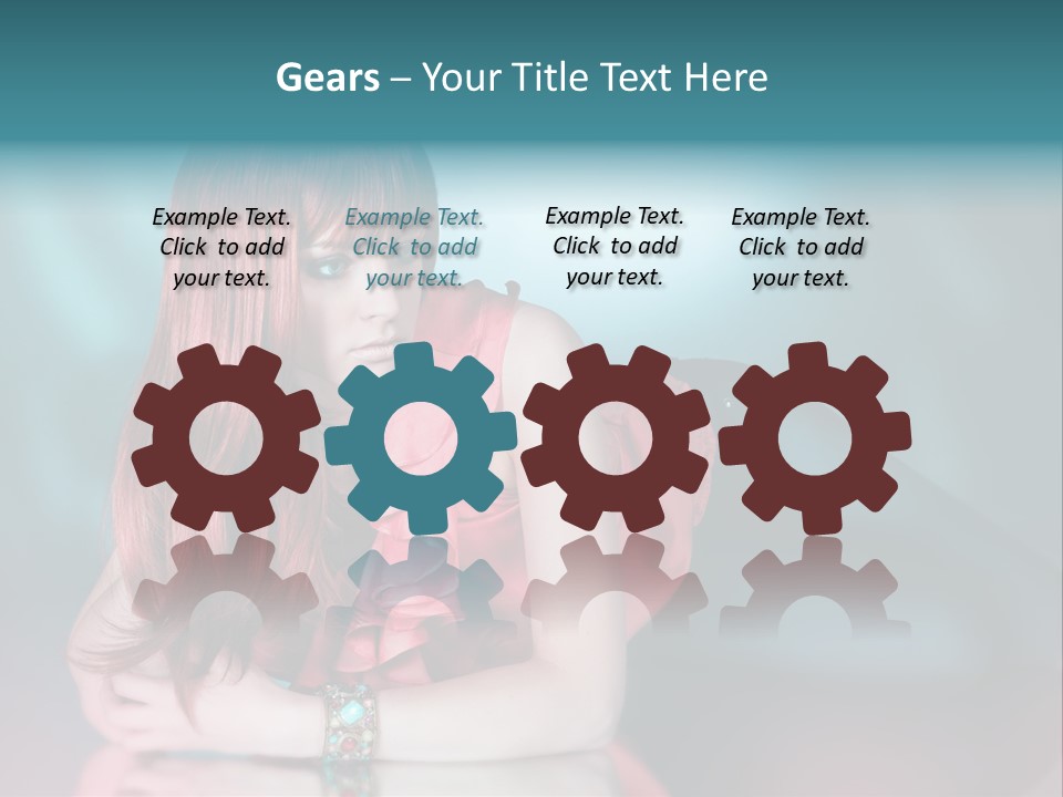 Pretty Stil Spiegel PowerPoint Template