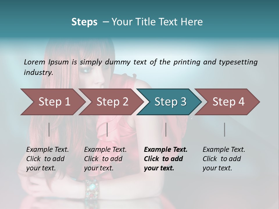 Pretty Stil Spiegel PowerPoint Template