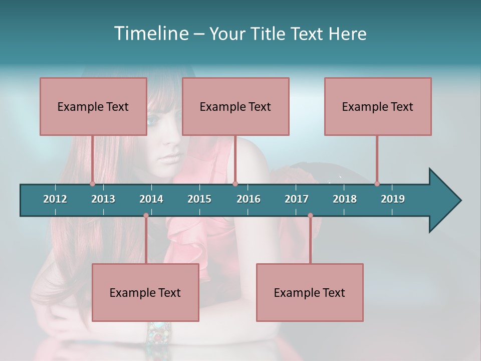 Pretty Stil Spiegel PowerPoint Template