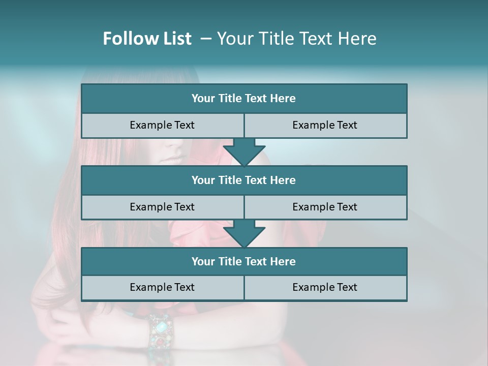 Pretty Stil Spiegel PowerPoint Template