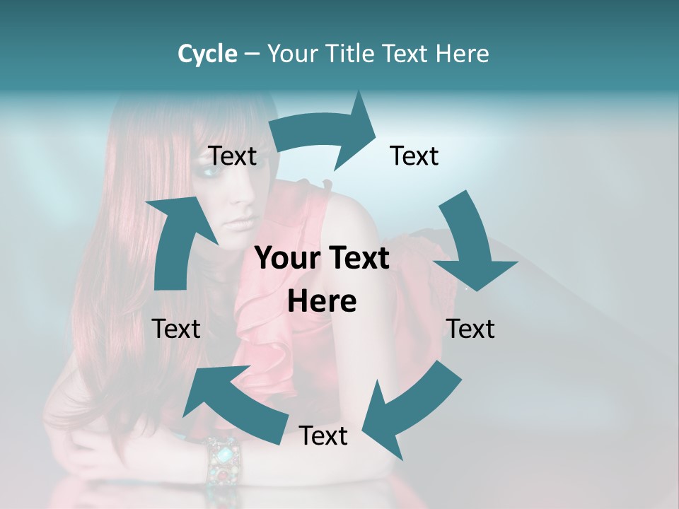 Pretty Stil Spiegel PowerPoint Template