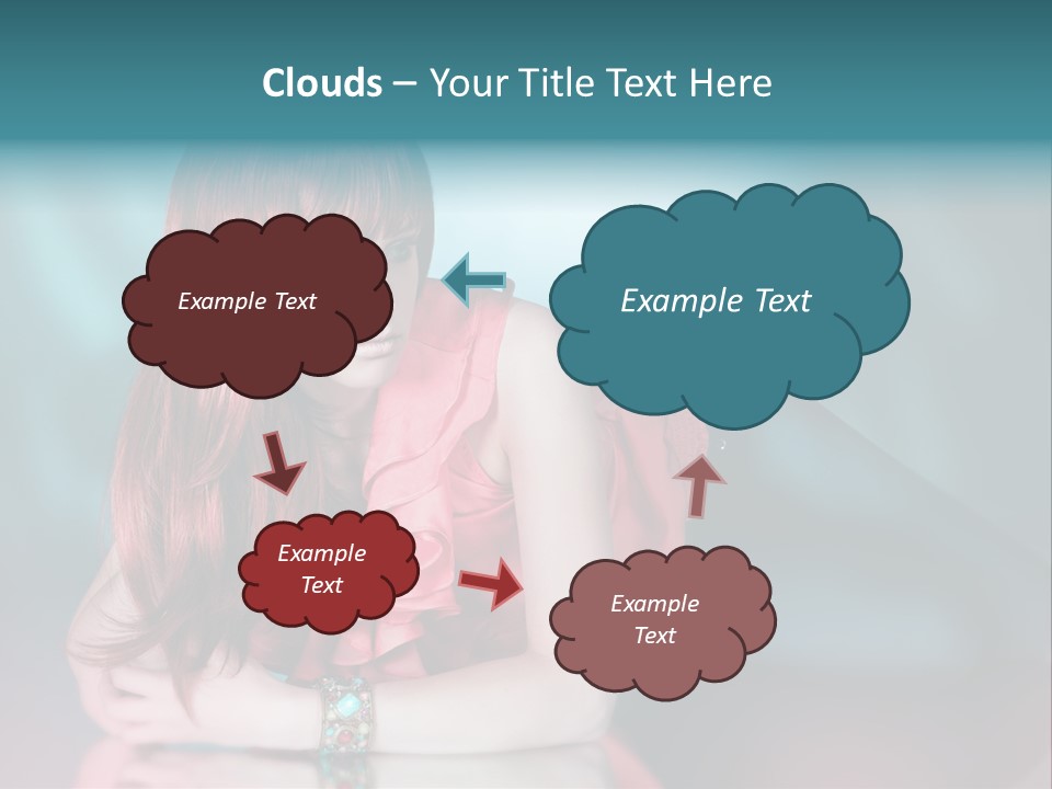 Pretty Stil Spiegel PowerPoint Template