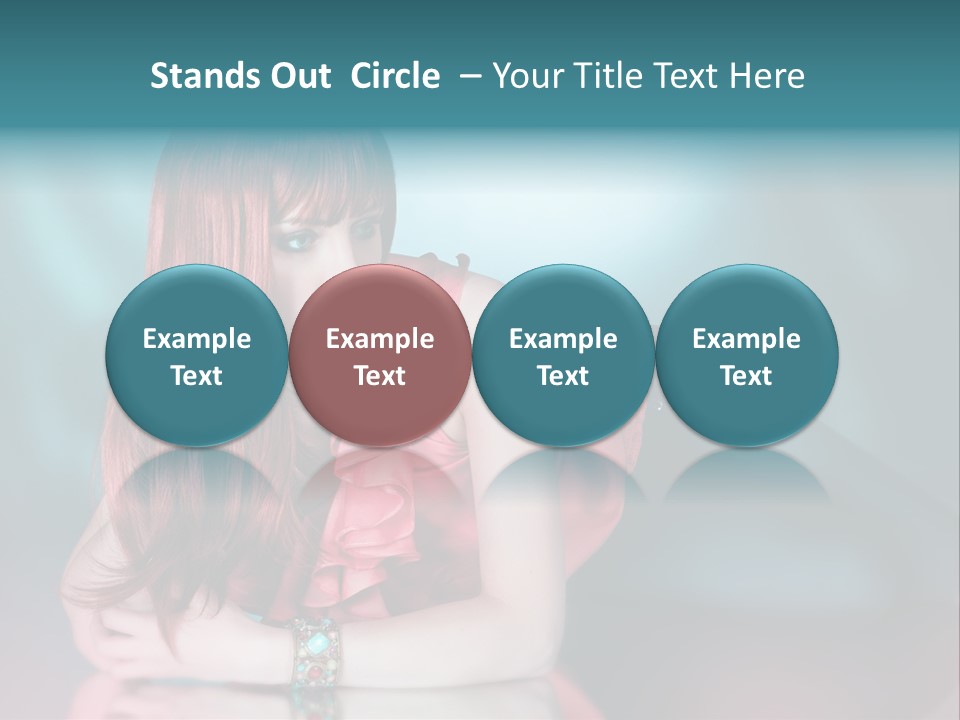 Pretty Stil Spiegel PowerPoint Template