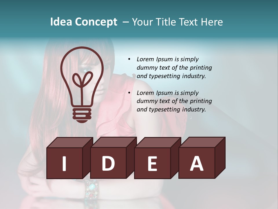 Pretty Stil Spiegel PowerPoint Template