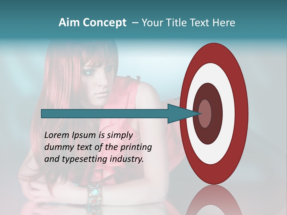 Pretty Stil Spiegel PowerPoint Template