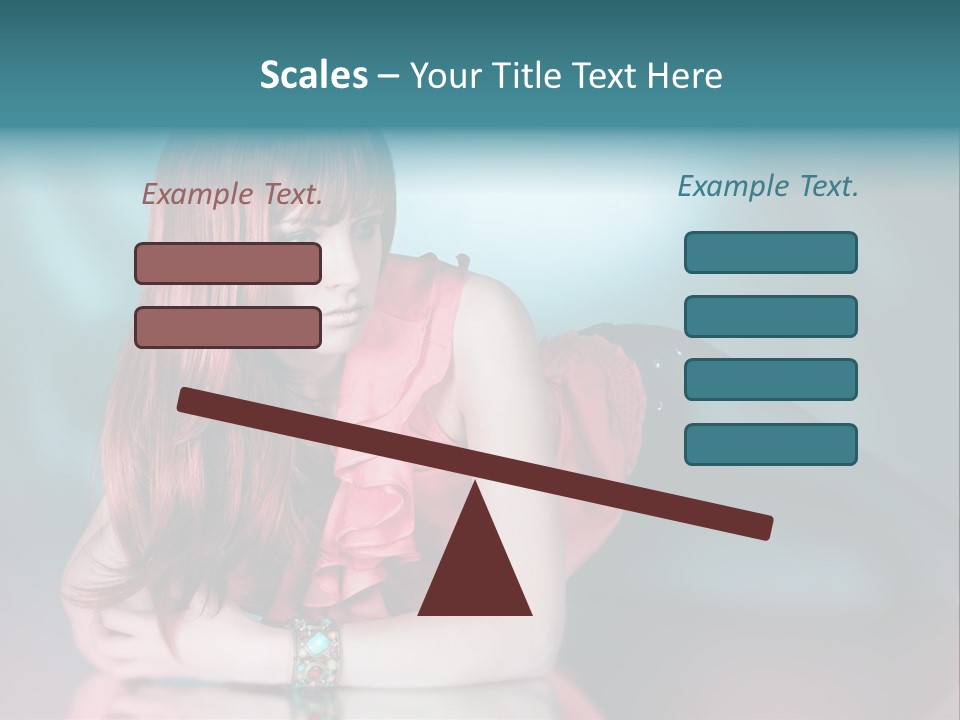 Pretty Stil Spiegel PowerPoint Template